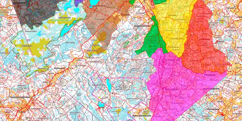 Peuran metsästys alueet